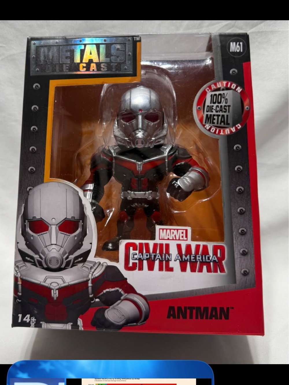 Marvel Ant-Man Action Figure - Silver, Red & Black